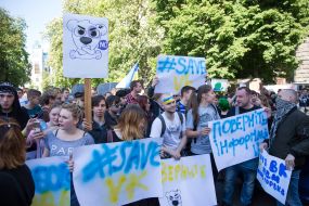 Rally in support of the social network "VKontakte"