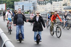 Ukrainian bicycle day in Kiev