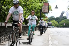 Ukrainian bicycle day in Kiev