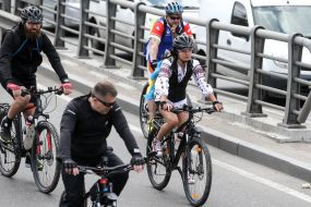 Ukrainian bicycle day in Kiev