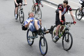 Ukrainian bicycle day in Kiev