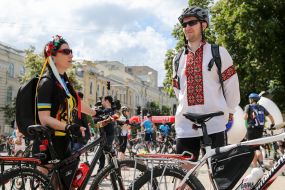 Ukrainian bicycle day in Kiev