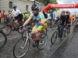 Ukrainian bicycle day in Kiev