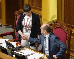 Andrey Parubiy and Nadezhda Savchenko