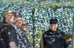 Petro Poroshenko, Stepan Poltorak and Alexander Turchinov