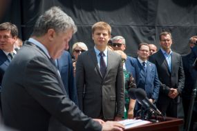 Petro Poroshenko and Alexey Goncharenko