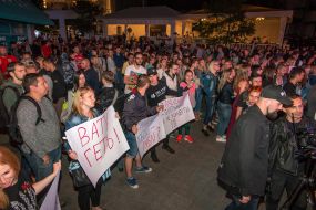 Meeting against the concert Svetlana Loboda