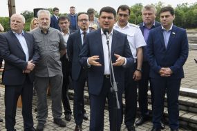 Vladimir Groisman at the railway stretch