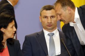 Іvanna Klympush-Tsintsadze, Vitali Klitschko, Oleg Barna