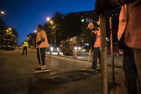 Capital repairs of Vasylkivska Street in Kiev