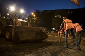 Capital repairs of Vasylkivska Street in Kiev