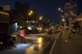 Capital repairs of Vasylkivska Street in Kiev