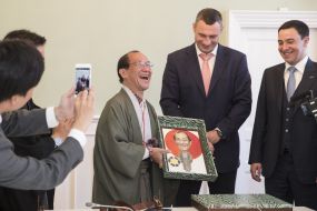 Vitali Klitschko and Daisaku Kadokawa