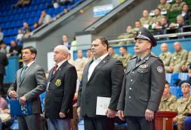Yaroslav Voitovich, Valery Kondratyuk and Valery Geletey