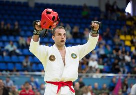 Participant in the Hand-to-Hand Fighting Tournament