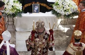 Farewell ceremony with Lubomyr Husar