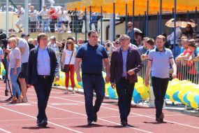 Открытие реконструированного стадиона "Трудовые резервы"