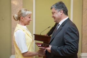 Petr Poroshenko and Tatiana Uralovа