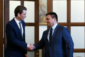 Sebastian Kurtz and Pavel Klimkin
