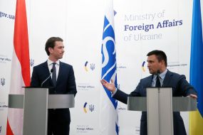 Sebastian Kurtz and Pavel Klimkin