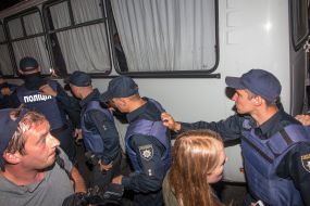 Clashes between activists and police