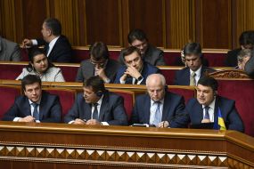 Ministers in the government box