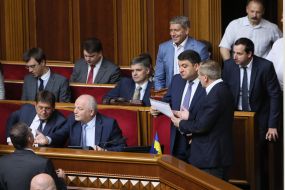 Ministers in the government box