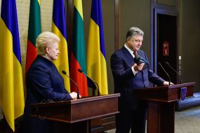Петр Порошенко и Даля Грибаускайте