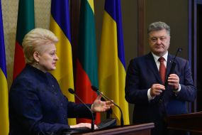Петро Порошенко та Даля Грібаускайте