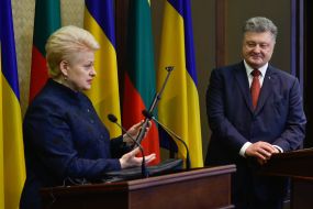 Петро Порошенко та Даля Грібаускайте
