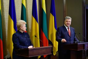 Петр Порошенко и Даля Грибаускайте