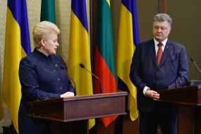 Петр Порошенко и Даля Грибаускайте