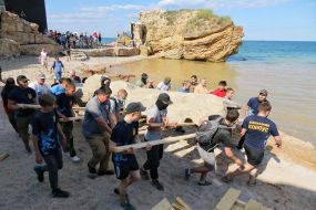 Conflict on the Odessa beach