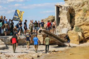 Conflict on the Odessa beach