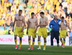 Players of the Ukrainian national football team