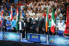 Церемония открытия Чемпионата Европы по прыжкам в воду