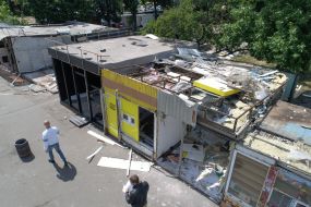 Демонтаж МАФов на Контрактовой площади