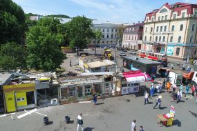 Демонтаж МАФов на Контрактовой площади