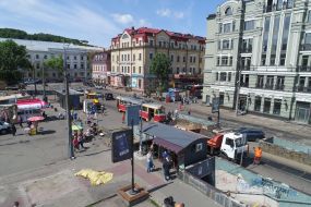 Демонтаж МАФов на Контрактовой площади