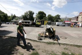 Демонтаж МАФов на Контрактовой площади