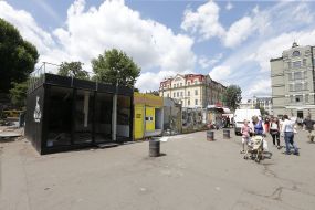 Демонтаж МАФов на Контрактовой площади