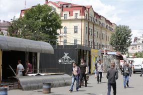 Демонтаж МАФов на Контрактовой площади