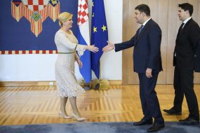 Meeting of Vladimir Groisman and Kolinda Grabar-Kitarović