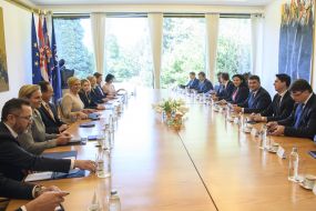 Meeting of Vladimir Groisman and Kolinda Grabar-Kitarović