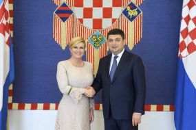 Meeting of Vladimir Groisman and Kolinda Grabar-Kitarović