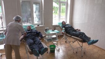 Rescuers became donors of blood
