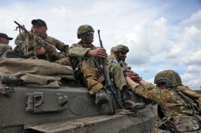 The fighters of "Georgian Legion"