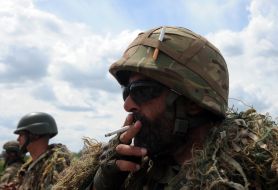 The fighter of "Georgian Legion"