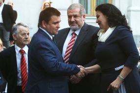 Mustafa Dzhemilev, Pavel Klimkin, Refat Chubarov and Ivanna Klimpush-Tsintsadze