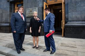 Pavel Klimkin, Margot Wahlström and Linas Linkevichius